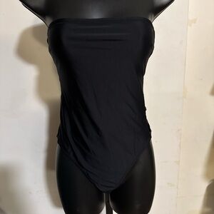 ZARA Strapless black swimwear